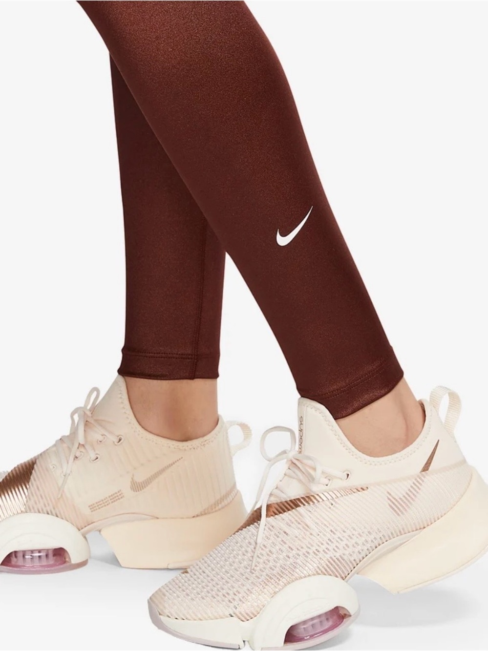 Nike Women's Maroon High-Rise Performance Leggings